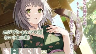RJ01339555 img main 320x180 - 【ASMR・耳かき・オイルマッサージ】ねこぐらし。第壱回おもてなしロワイヤル ～エジプシャンマウ猫編～【CV:中島由貴】
