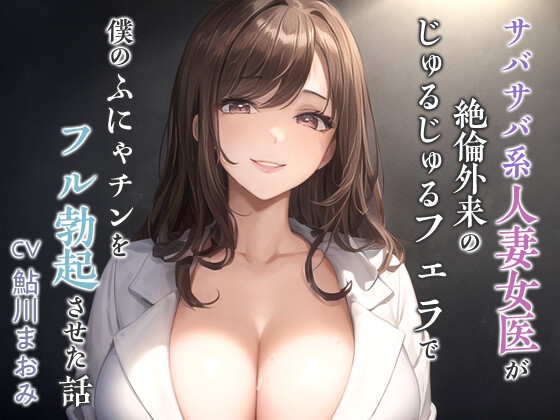 RJ01353575 img main - 【逆NTR】サバサバ系人妻女医が絶倫外来のじゅるじゅるフェラで僕のふにゃチンをフル勃起させた話【男性受け/背徳】