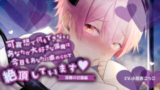 RJ01227485 img main 320x180 - 【ふたなり女子攻め×淫売ヤンデレ淫魔×共依存セックス】できないあなたがだぁいすきな歪んだ淫魔との緩やかな破滅性活-淫魔の甘露くん編-【KU100/小花衣こっこ】