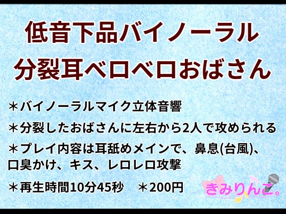 RJ01281823 img main - 低音下品バイノーラル分裂耳ベロベロおばさん