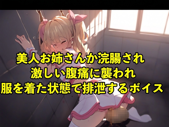 RJ01306368 img main - 【着衣脱糞】美人お姉さんが浣腸され激しい腹痛に襲われ服を着た状態で排泄するボイス【スカトロ/○問】