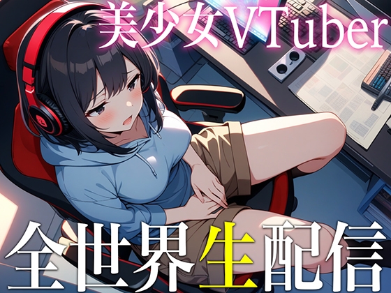 RJ01313611 img main - 【オナニー生配信】美女VTuberが全裸待機中のリスナー達に煽られた結果...世界中のバナナを咥えながらスパンキング自慰で3連続エクスタシー