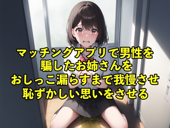 RJ01321315 img main - 【バイノーラル録音・失禁】マッチングアプリで男性を騙したお姉さんをおしっこ漏らすまで我慢させ恥ずかしい思いをさせる【脱糞/おしっこ】